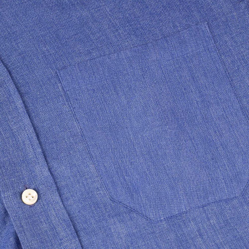 Rubinacci Vintage archive camicia in lino blu Online