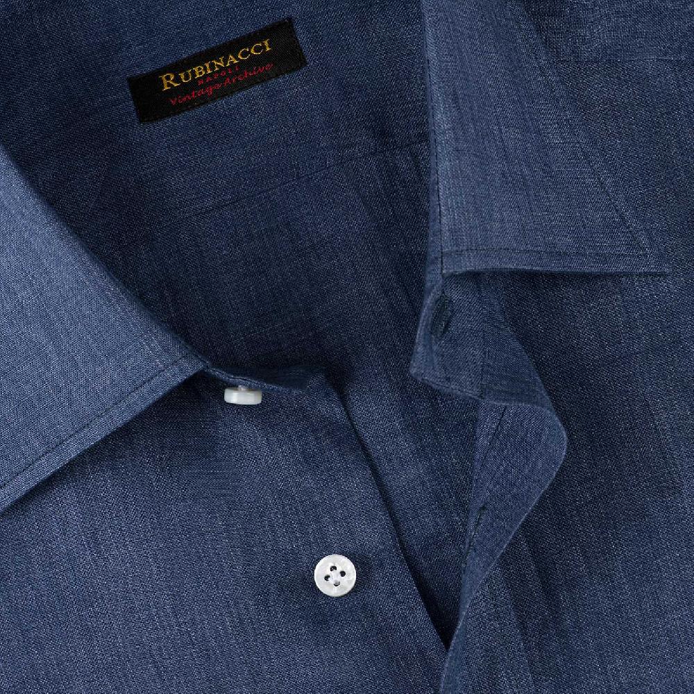 Rubinacci Vintage archive camicia in lino jeans Saldi