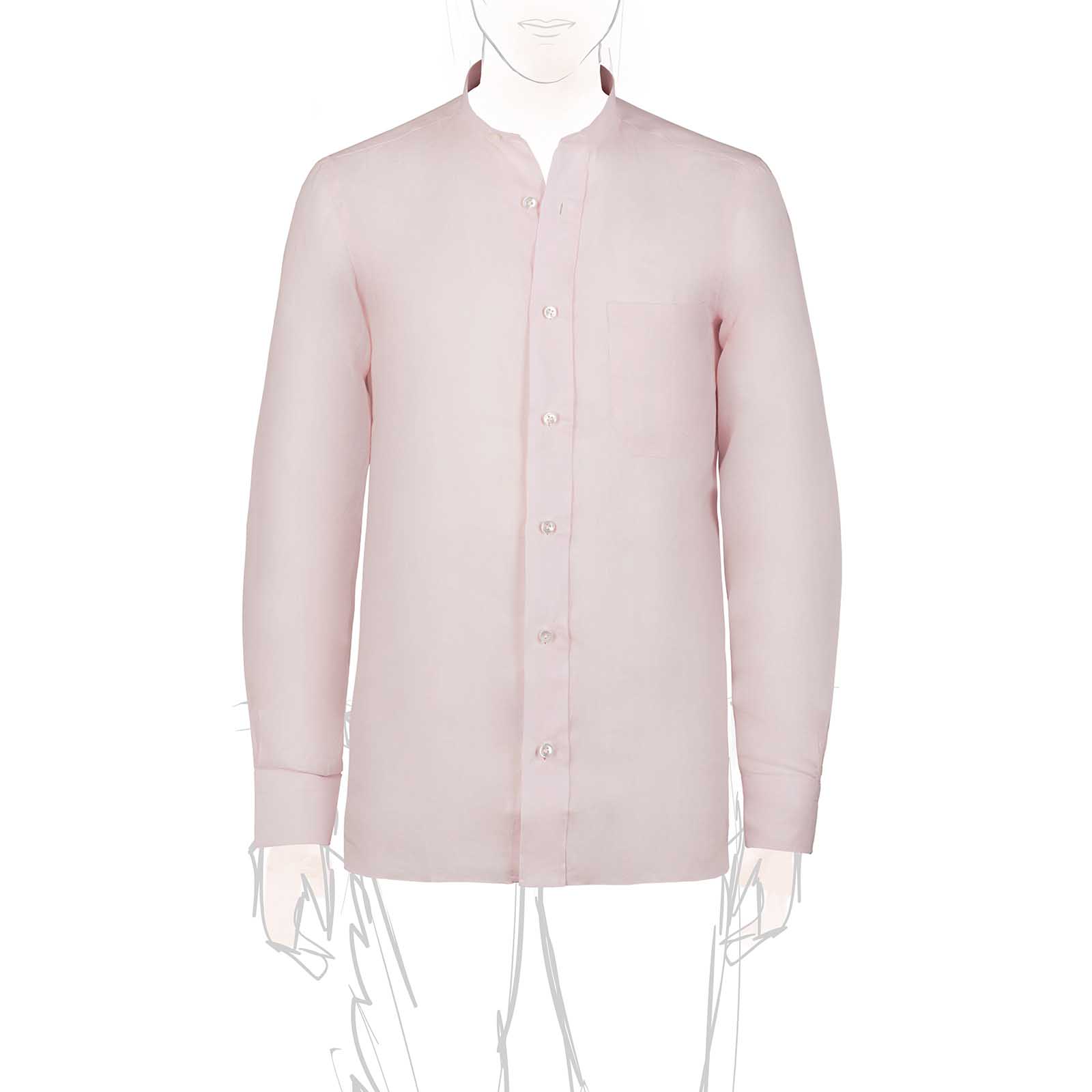 Rubinacci Vintage archive camicia guru in lino rosa Hotsell