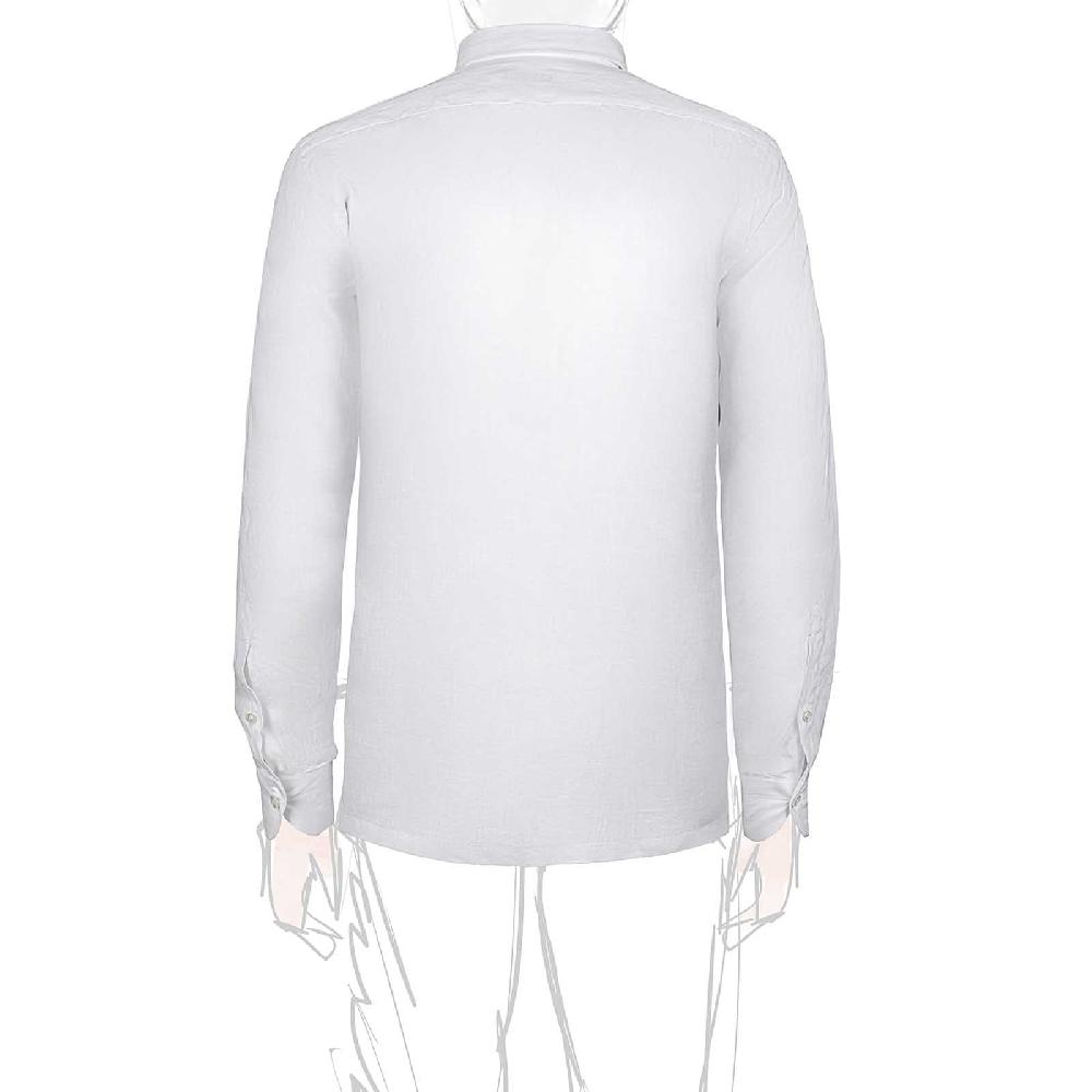 Rubinacci Vintage archive polo in lino bianca Vendita Calda
