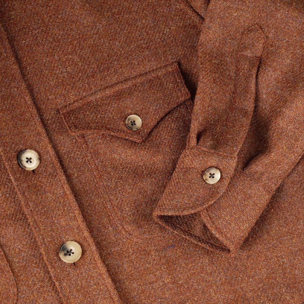 Rubinacci Vintage archive sahariana in lana ruggine In Saldo