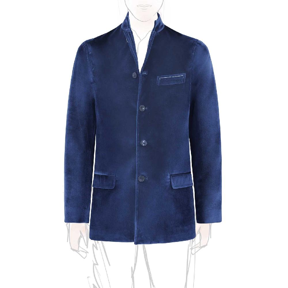 Rubinacci Vintage archive giacca Vienna in velluto blu Moda