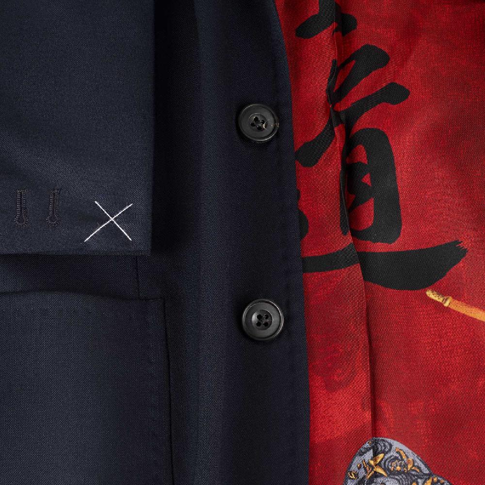 Rubinacci Serie Limitata Samurai giacca in cashmere blu Vendita