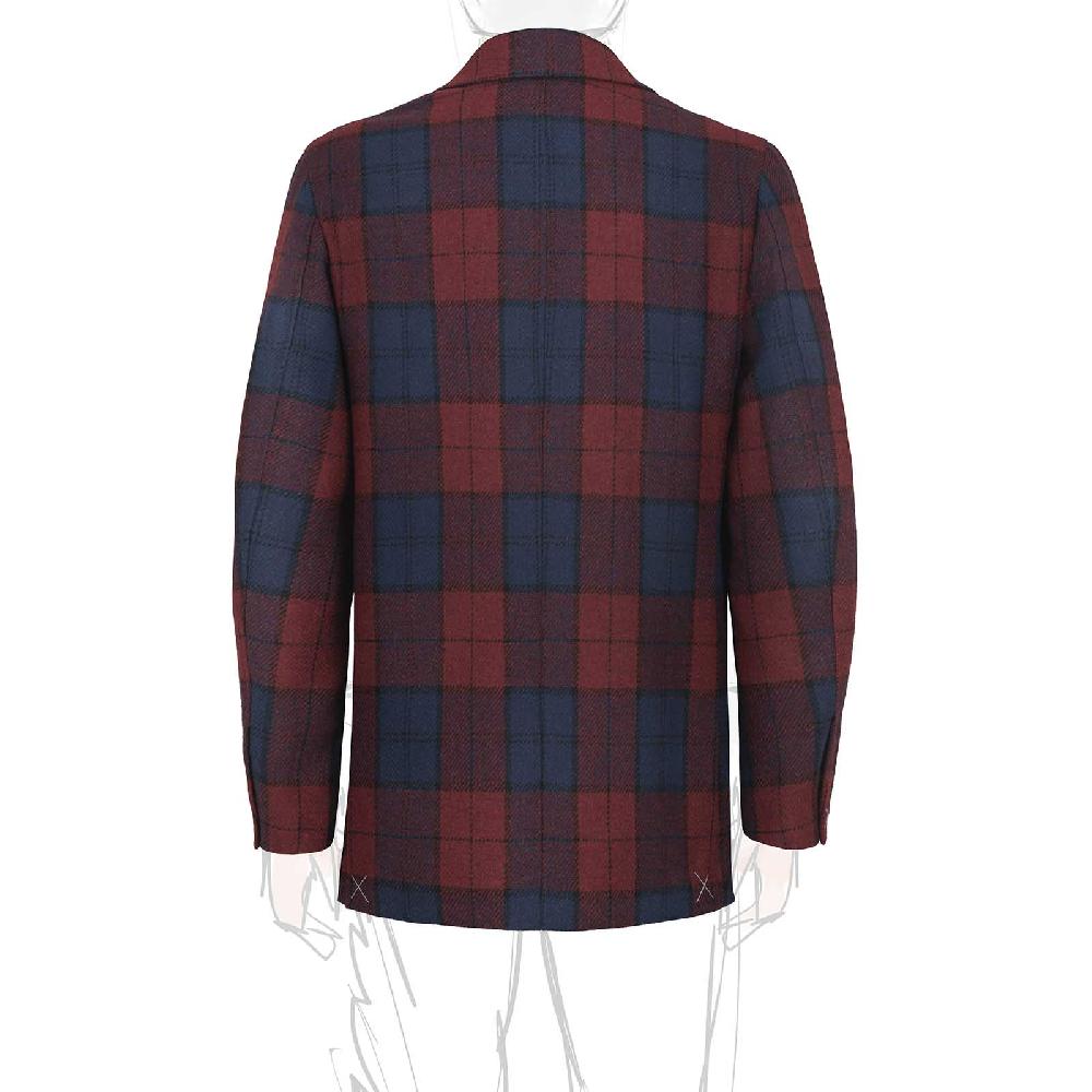 Rubinacci Vintage archive giacca tartan bordeaux Spedizione Gratuita