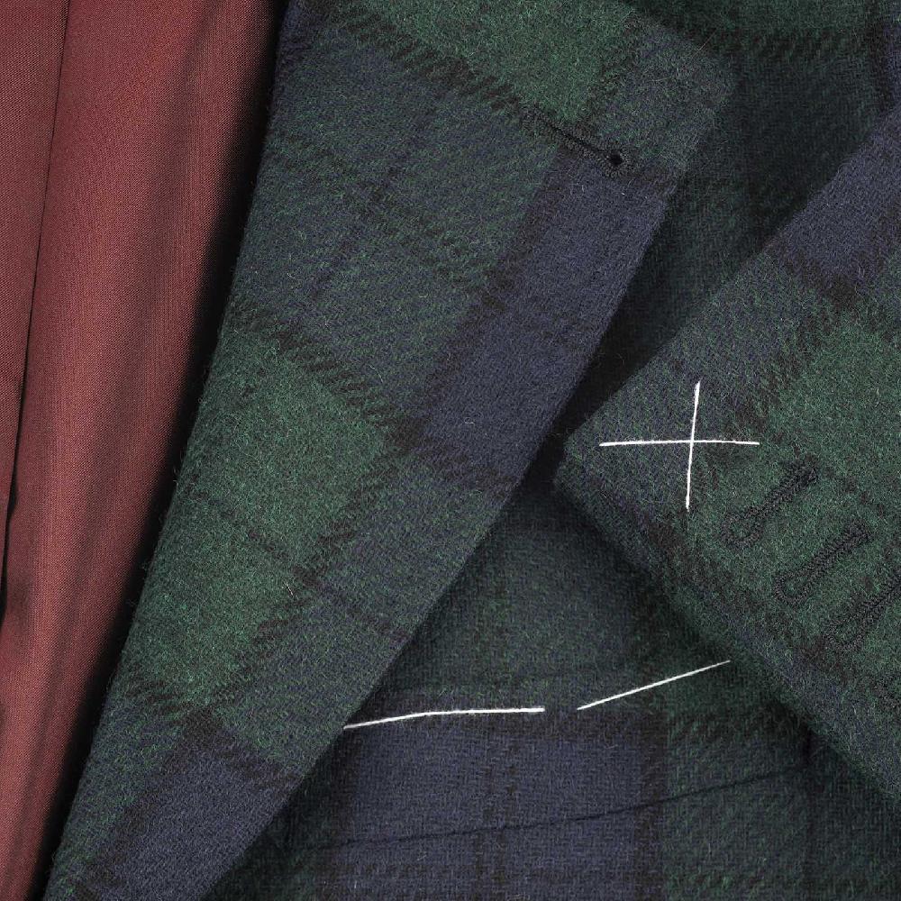 Rubinacci Vintage archive giacca tartan verde Pezzi Unici