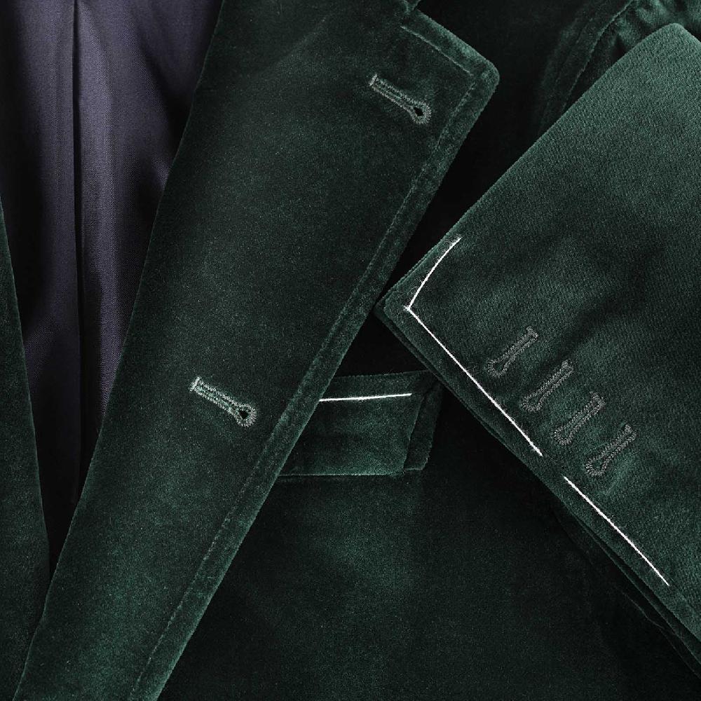 Rubinacci Vintage archive giacca Vienna in velluto verde Soddisfazione Garantita