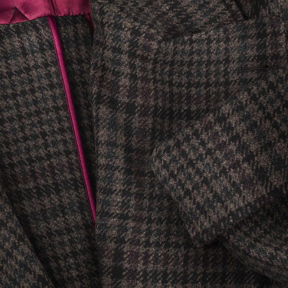 Rubinacci Vintage archive cappotto Ulster in lana e cashmere a quadri marrone Shopping Online