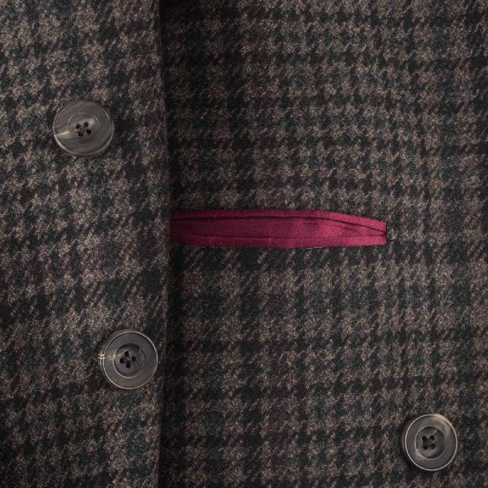 Rubinacci Vintage archive cappotto Ulster in lana e cashmere a quadri marrone Shopping Online
