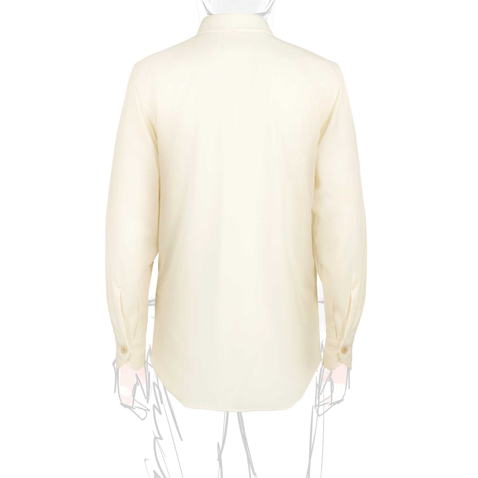 Rubinacci Overshirt in lana bianca Offerte