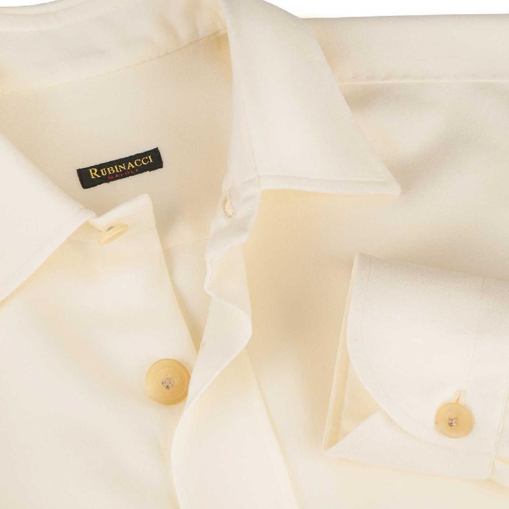 Rubinacci Overshirt in lana bianca Offerte