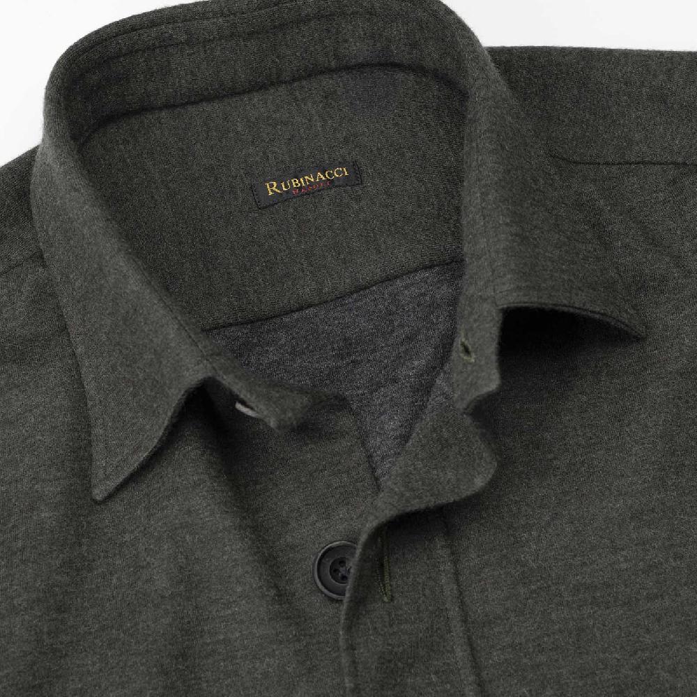 Rubinacci Overshirt in cashmere verde Hotsell