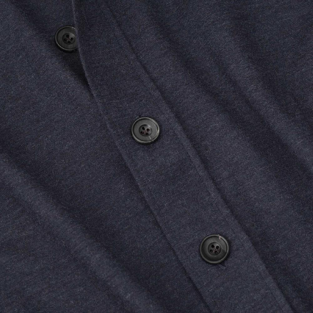 Rubinacci Overshirt in cashmere blu Vendita Calda