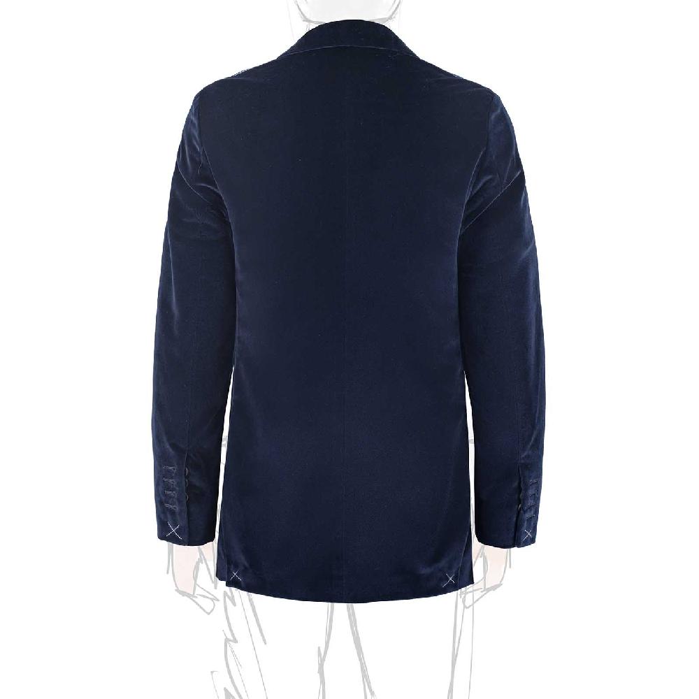 Rubinacci Giacca in velluto blu notte 2025