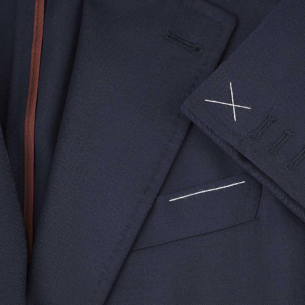 Rubinacci Giacca in Lana “Green Certified” blu Italia