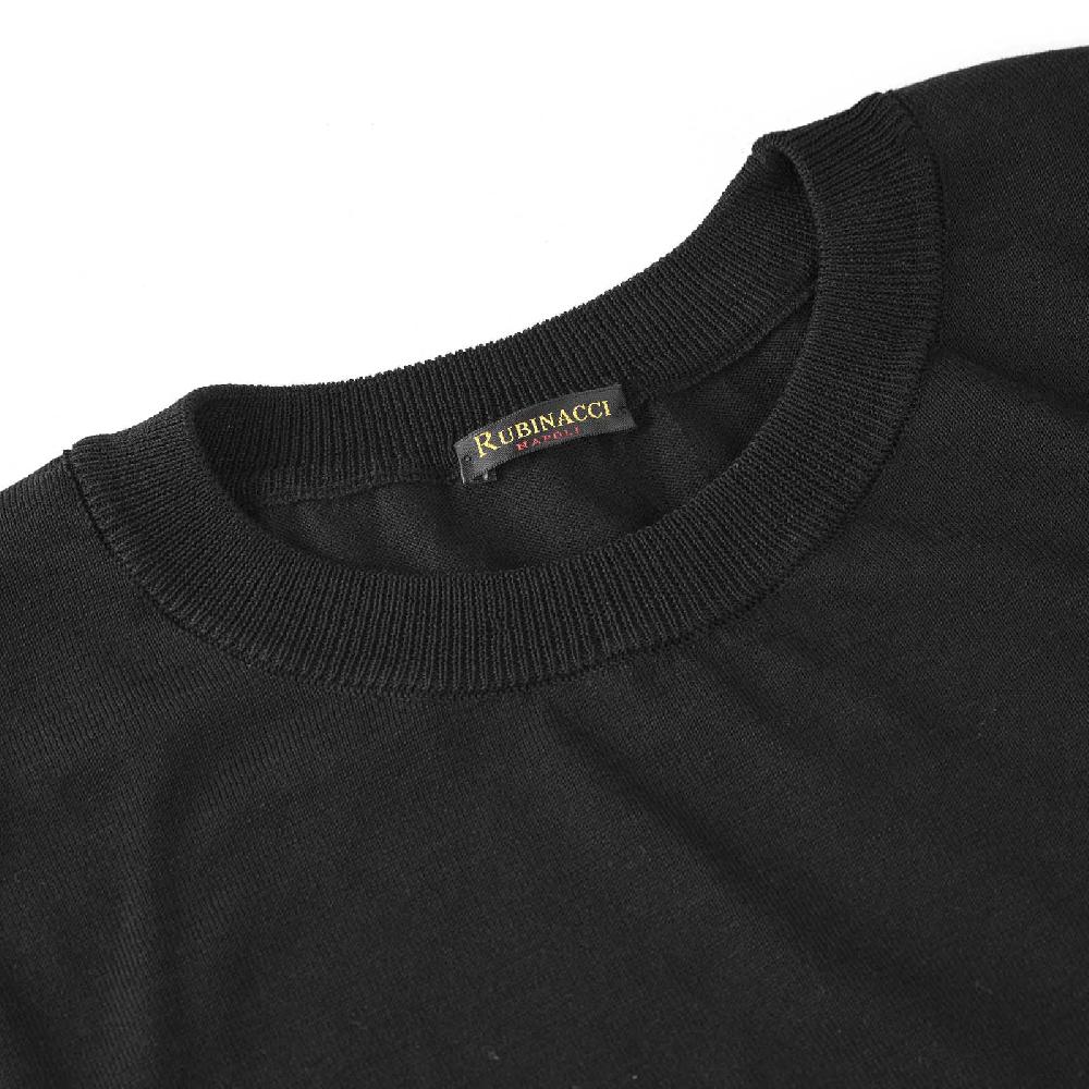Rubinacci T-Shirt cotone nera In Linea