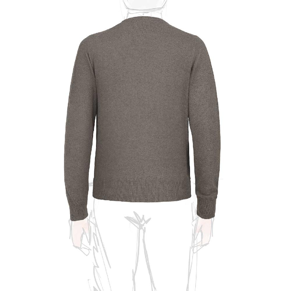 Rubinacci Girocollo in cashmere fango Spedizione Gratuita