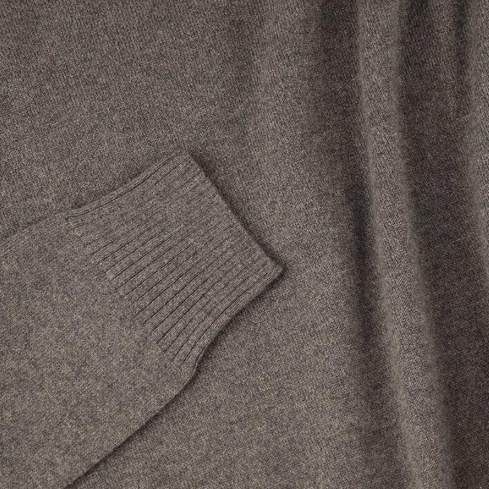 Rubinacci Collo alto in cashmere fango Soddisfazione Garantita