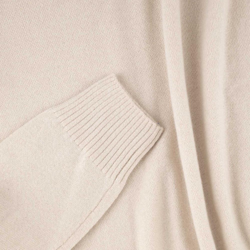Rubinacci Collo alto in cashmere panna Qualità Garantita