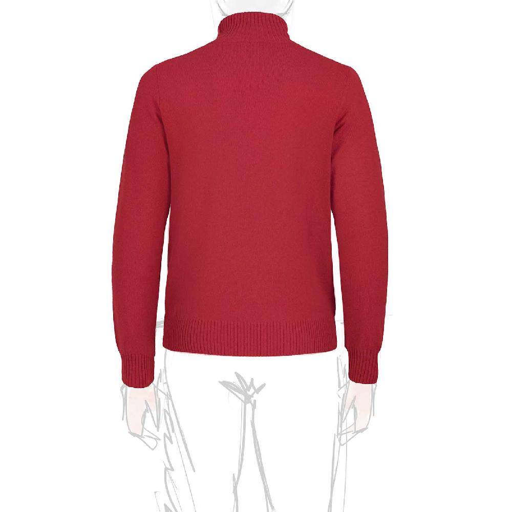 Rubinacci Collo alto in cashmere rosso Negozi Online