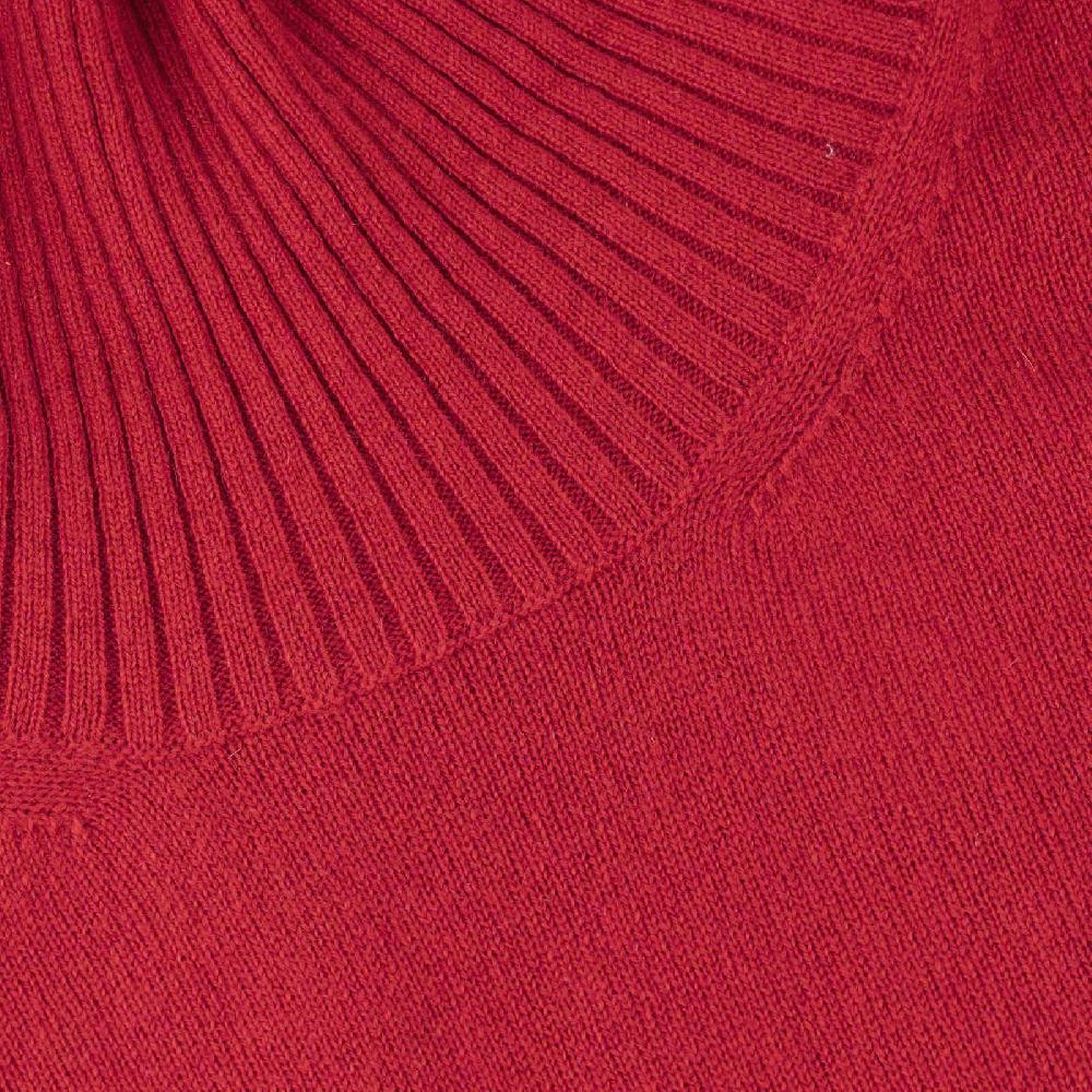Rubinacci Collo alto in cashmere rosso Negozi Online