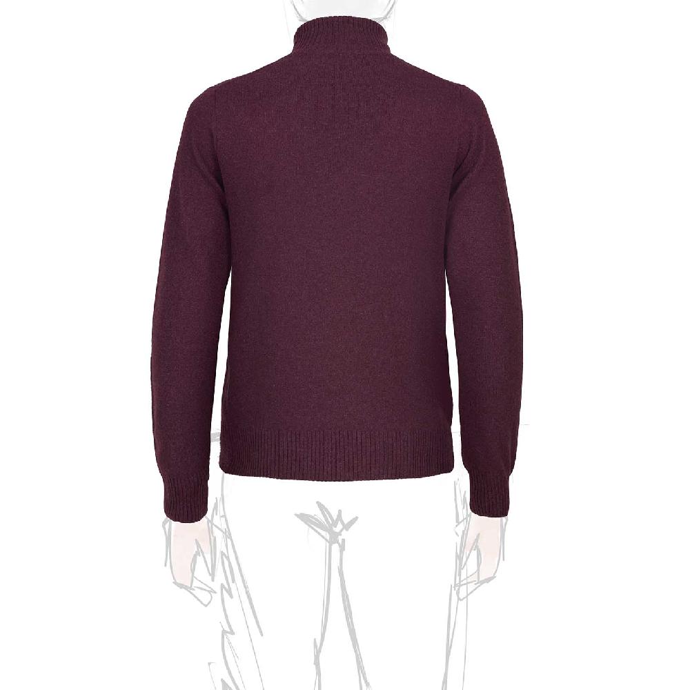 Rubinacci Collo alto in cashmere bordeaux Acquista Ora