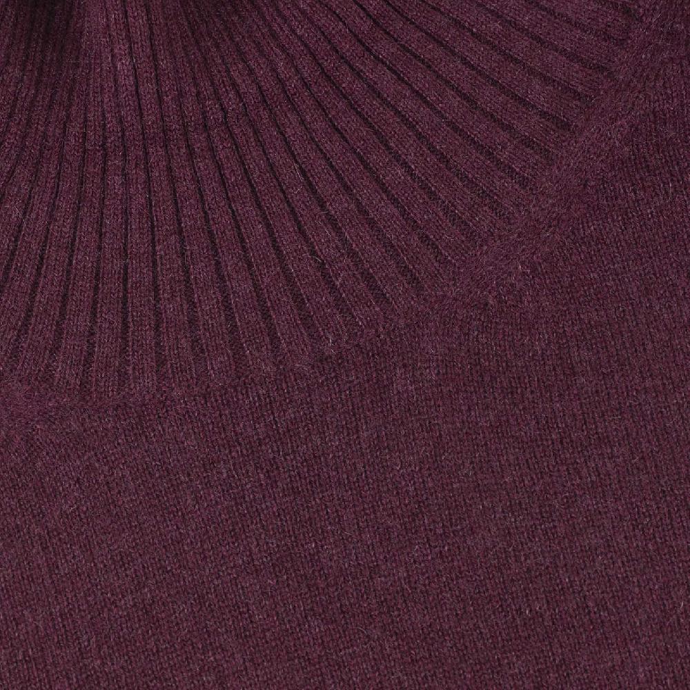 Rubinacci Collo alto in cashmere bordeaux Acquista Ora