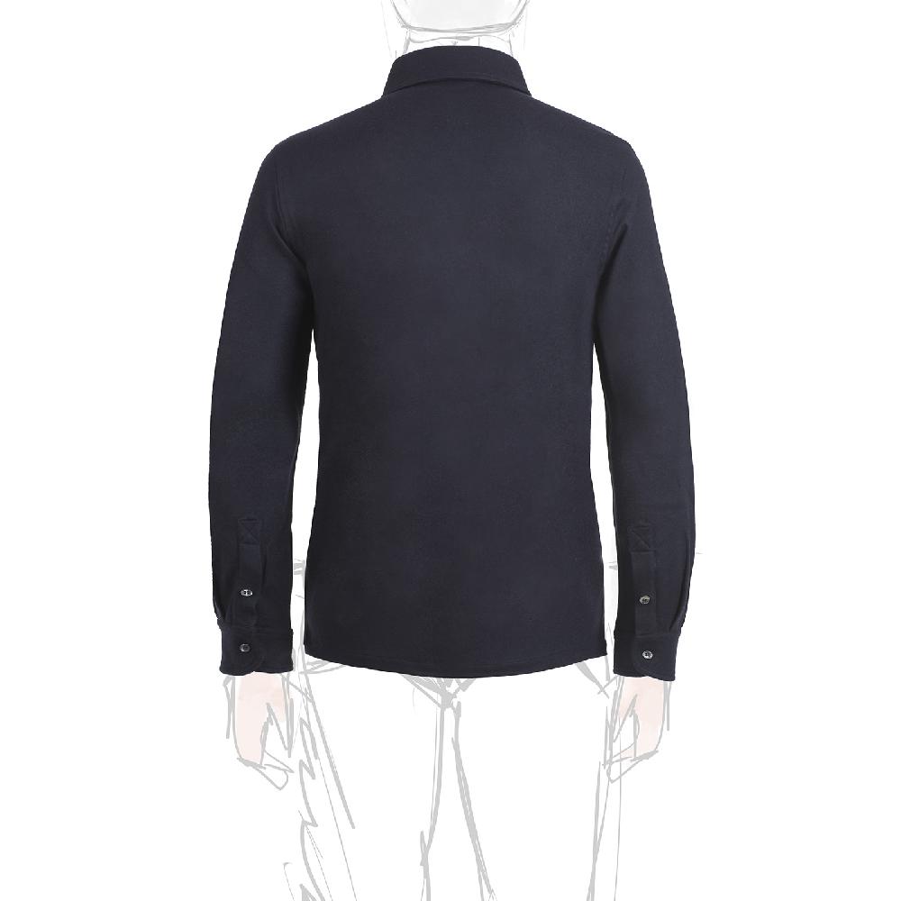 Rubinacci Camicia in cashmere blu Prezzo Ridotto