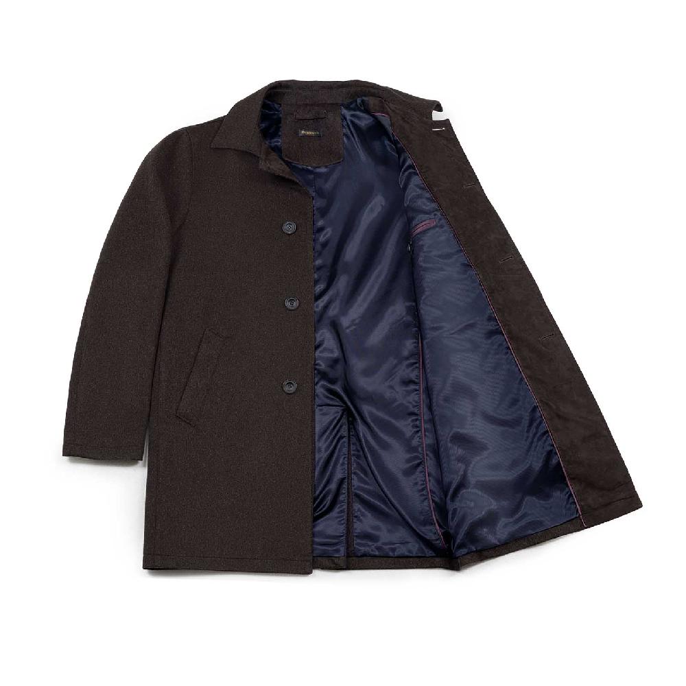 Rubinacci Giaccone in cashmere marrone Outlet