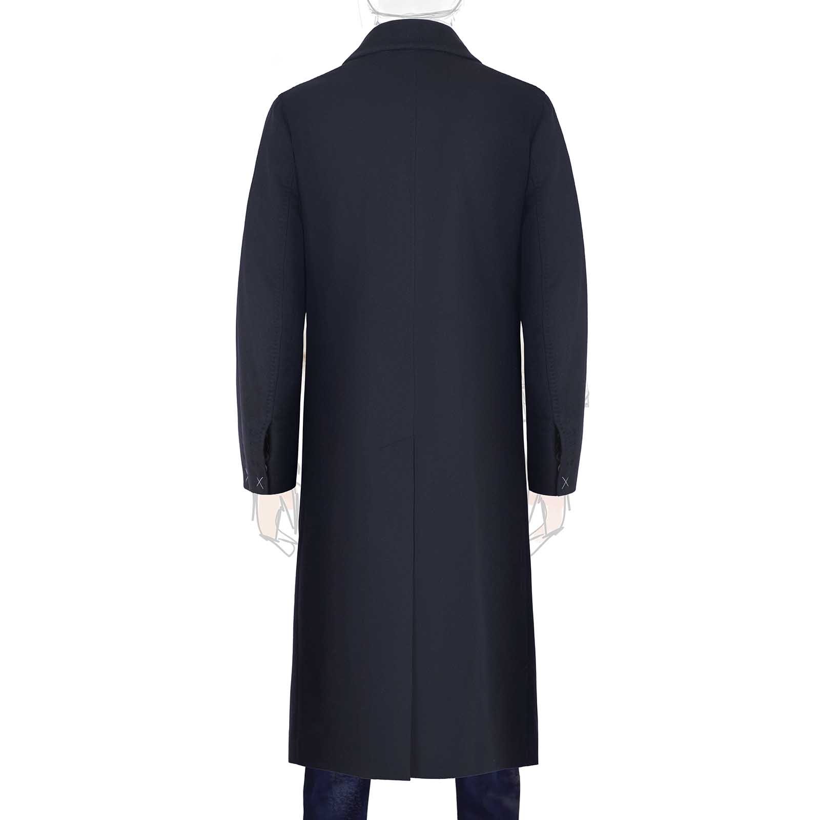 Rubinacci Cappotto in cashmere blu Saldi