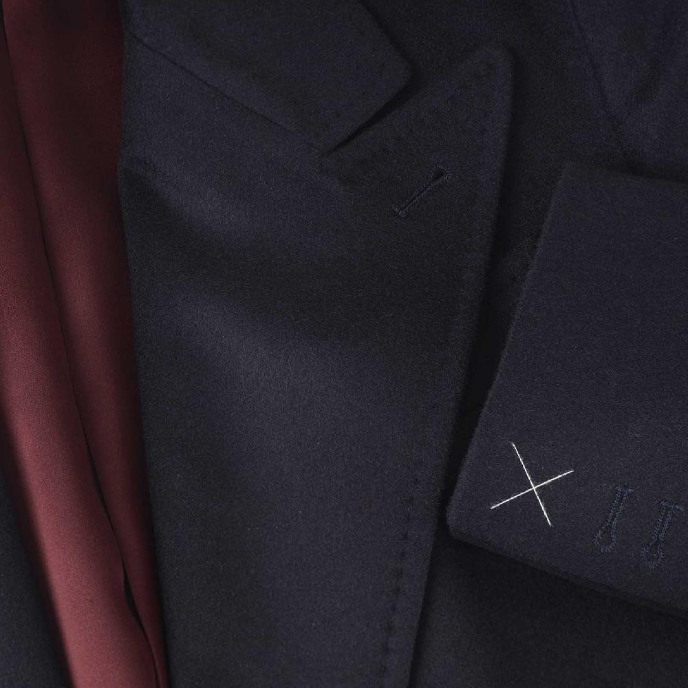 Rubinacci Cappotto in cashmere blu Saldi