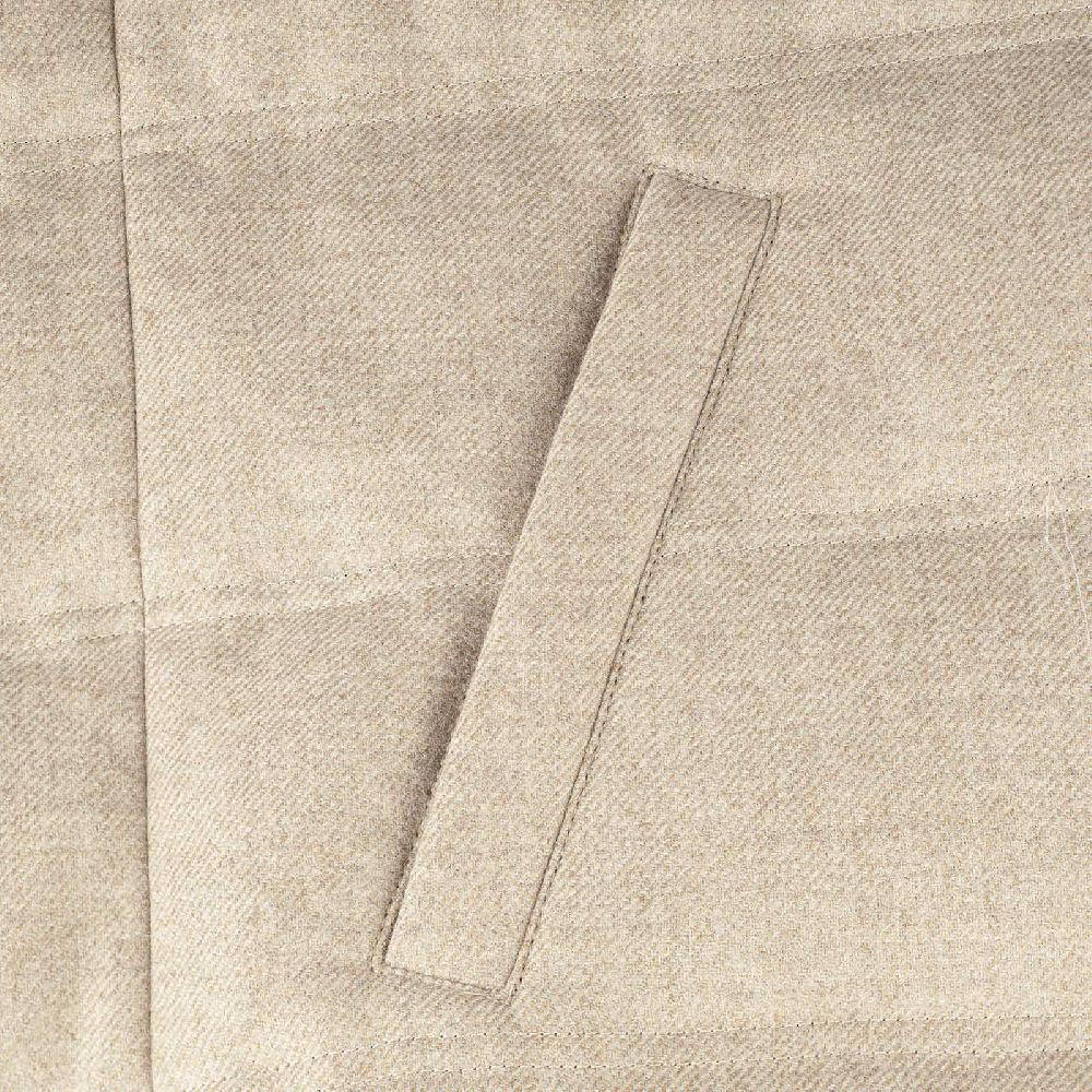 Rubinacci Gilet trapuntato lana e cashmere beige Offerte