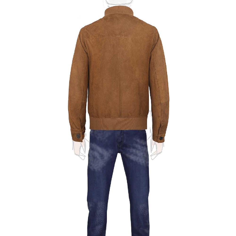 Rubinacci Bomber in camoscio tabacco Hotsell