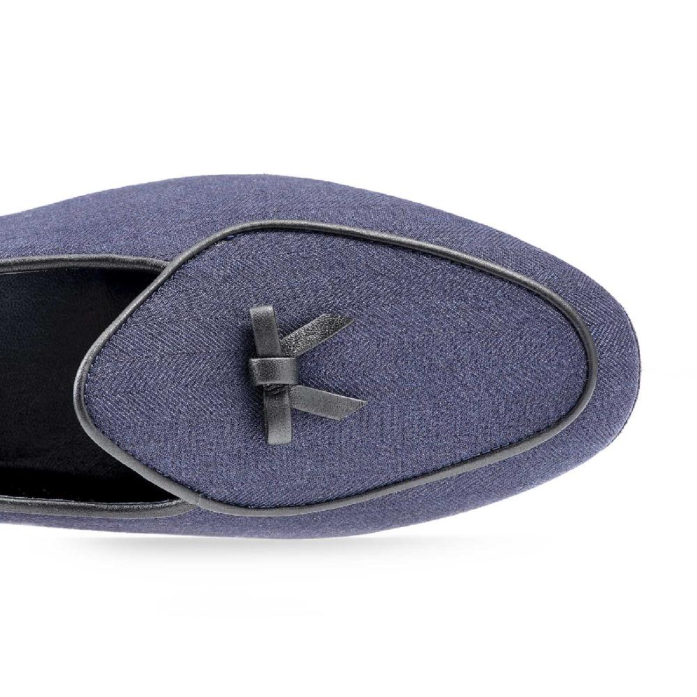 Rubinacci Vintage archive Marphy spigata blu Saldi Di Fabbrica