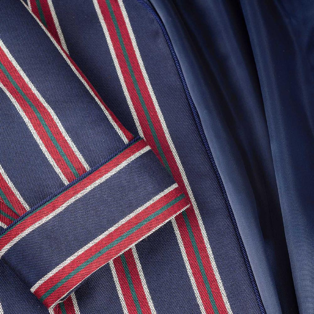 Rubinacci Vestaglia in lana e cashmere regimental Negozi Online