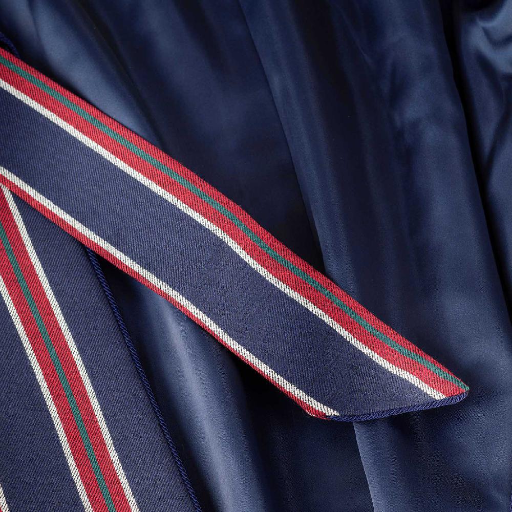 Rubinacci Vestaglia in lana e cashmere regimental Negozi Online