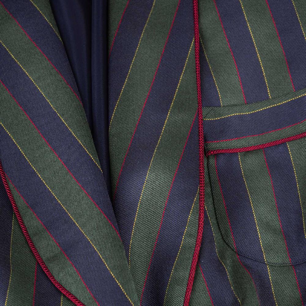 Rubinacci Vestaglia in lana e cashmere rigata Acquista Ora