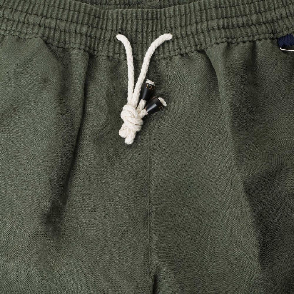 Rubinacci Costume da bagno verde in lino e cotone Ultimi due giorni