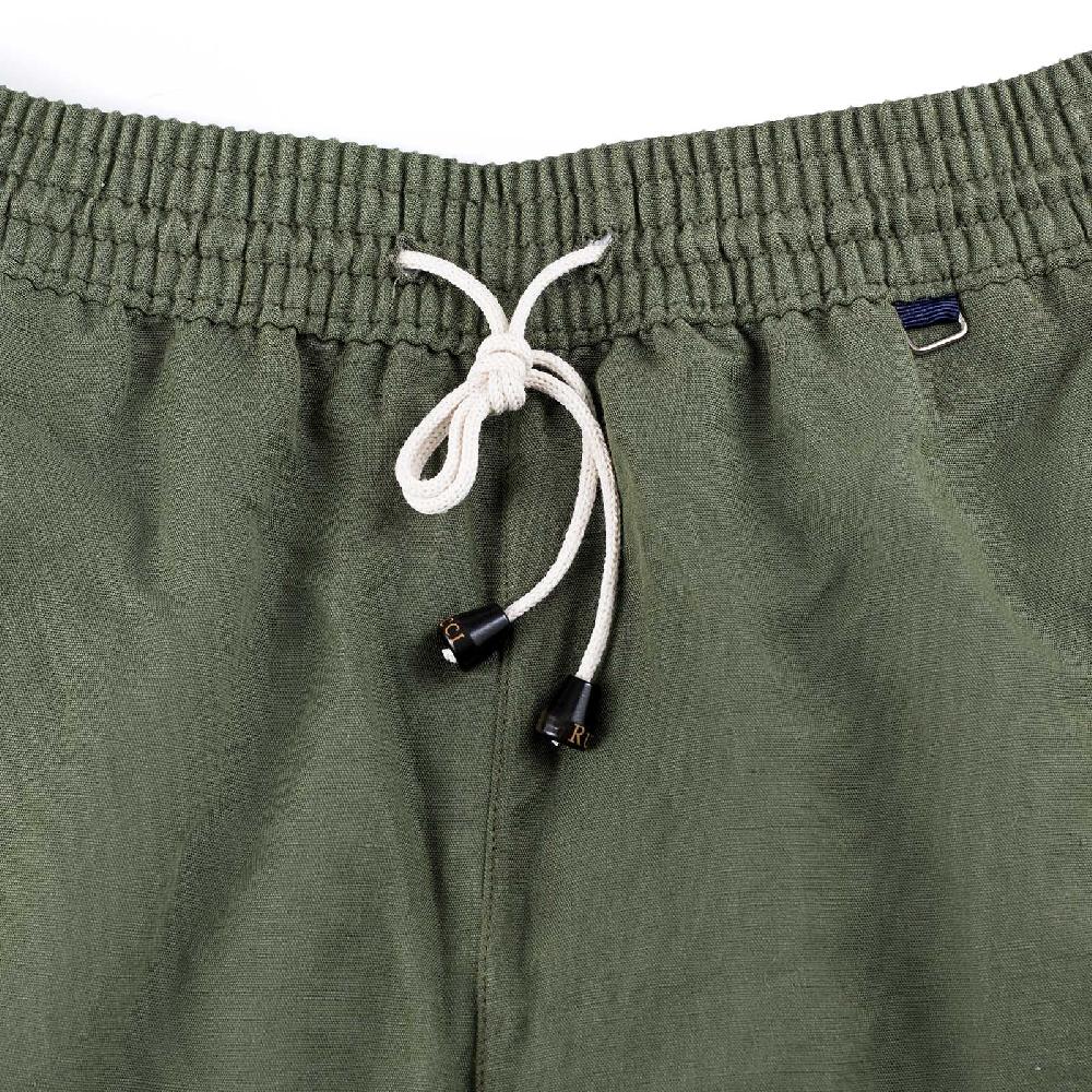 Rubinacci Costume da bagno verde in lino e cotone Online