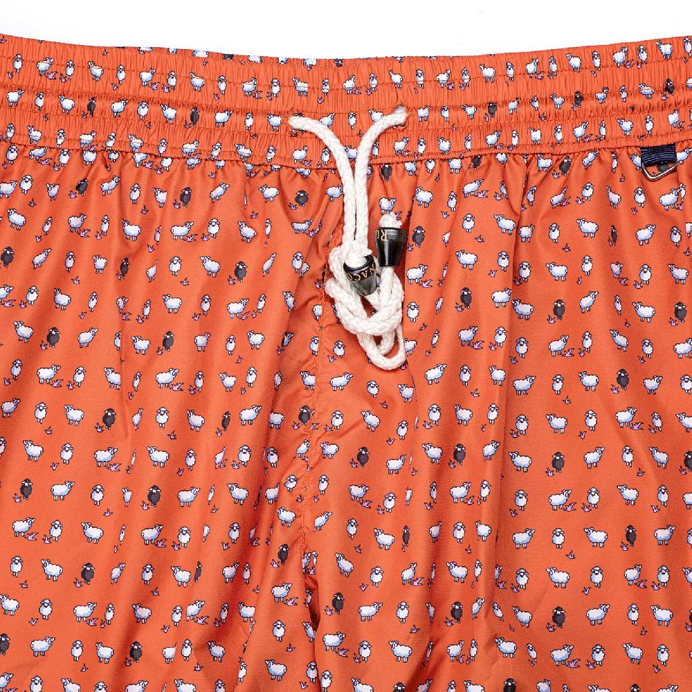 Rubinacci Costume con pecorelle arancio Outlet