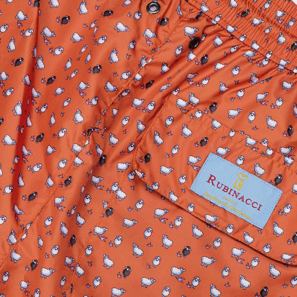 Rubinacci Costume con pecorelle arancio Outlet