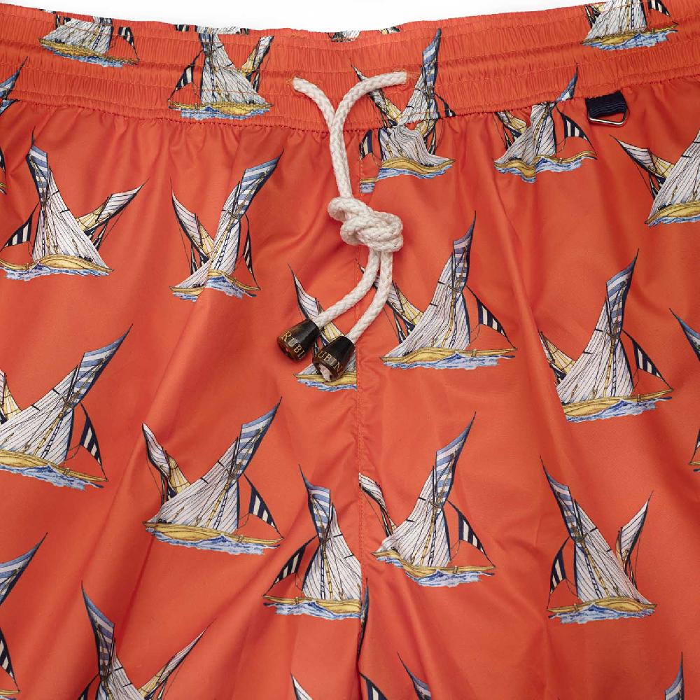 Rubinacci Costume match race arancio Saldi
