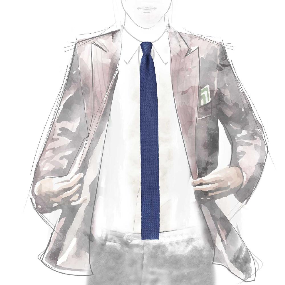 Rubinacci Cravatta in maglia oceano Vendite Flash