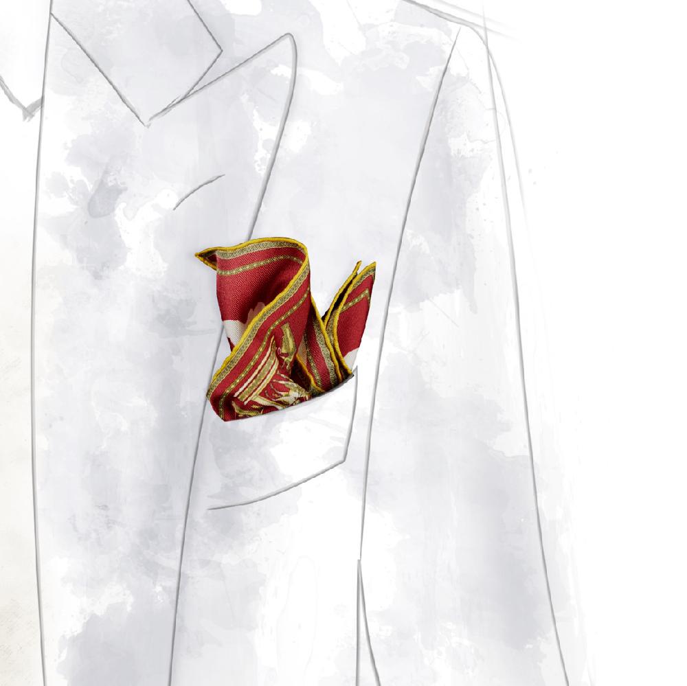 Rubinacci Pochette victory bordeaux Italia