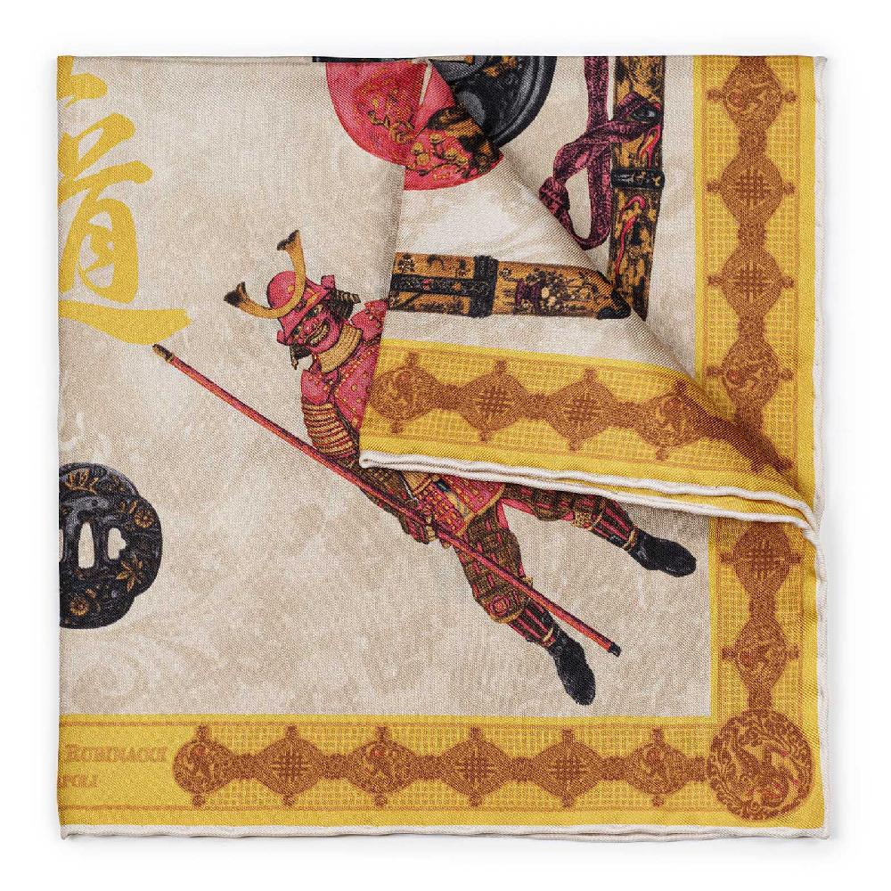 Rubinacci Pochette samurai oro 2025
