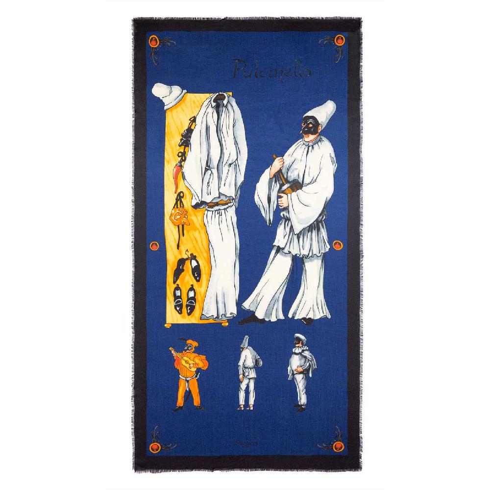 Rubinacci Sciarpa pulcinella blu Offerte