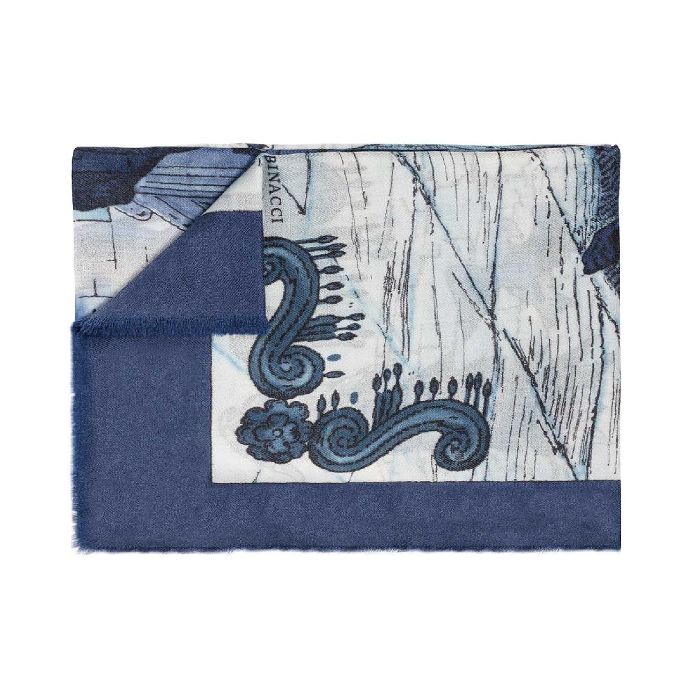 Rubinacci Sciarpa acquafrescaio blu Vendita Calda