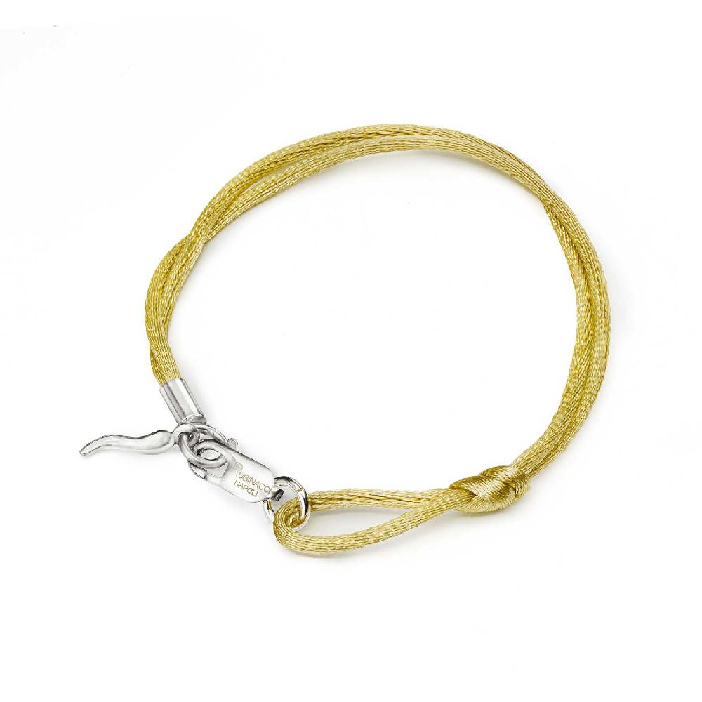 Rubinacci Braccialetto ruby in seta oro Sconto di tempo limitato
