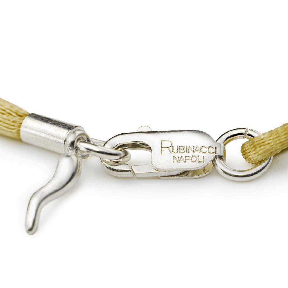 Rubinacci Braccialetto ruby in seta oro Sconto di tempo limitato