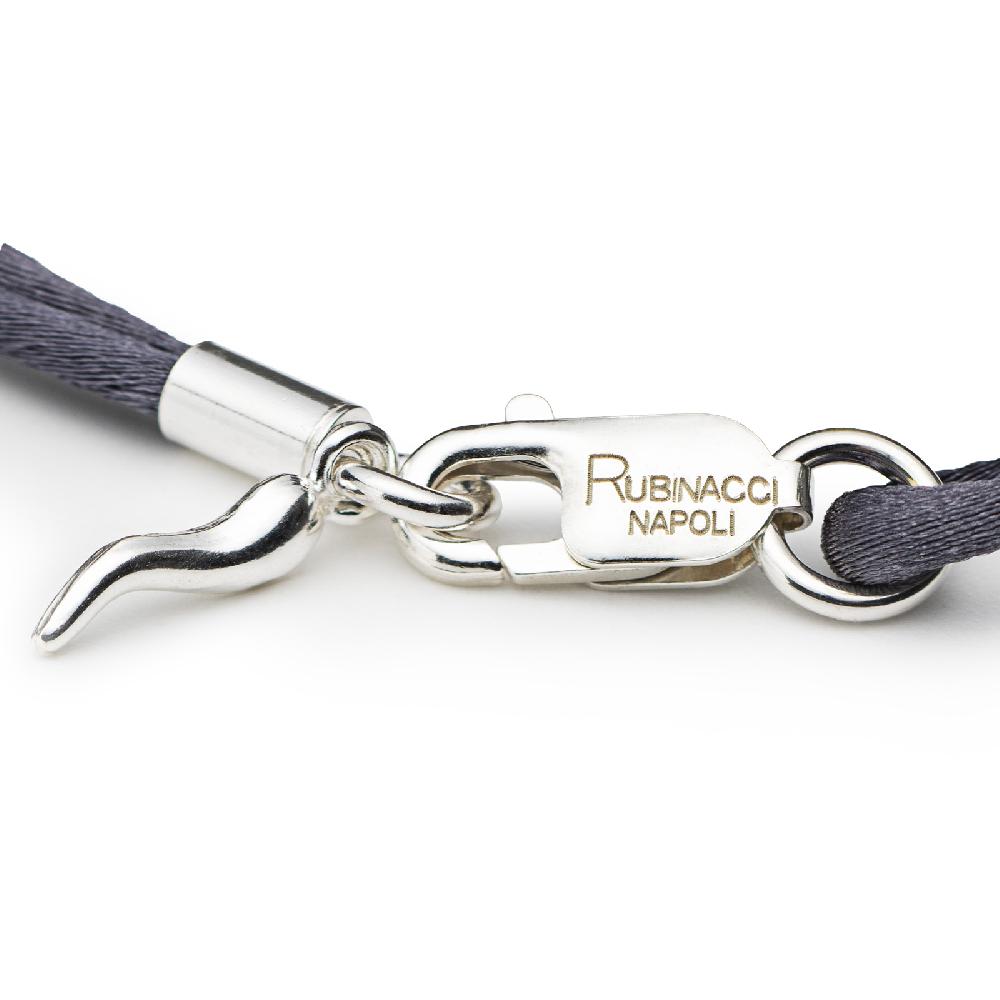Rubinacci Braccialetto ruby in seta fumo Prezzo di fabbrica