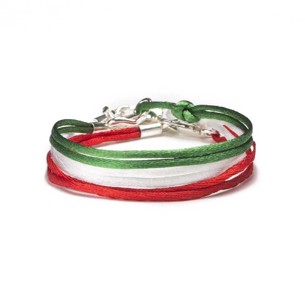 Rubinacci Braccialetto ruby in seta rosso Flash Sale